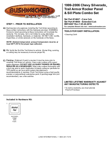 Installation Manual